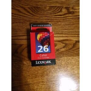 NEW SEALED!!! GENUINE Lexmark 26 Color Ink Cartridge (Lexmark 10N0026)